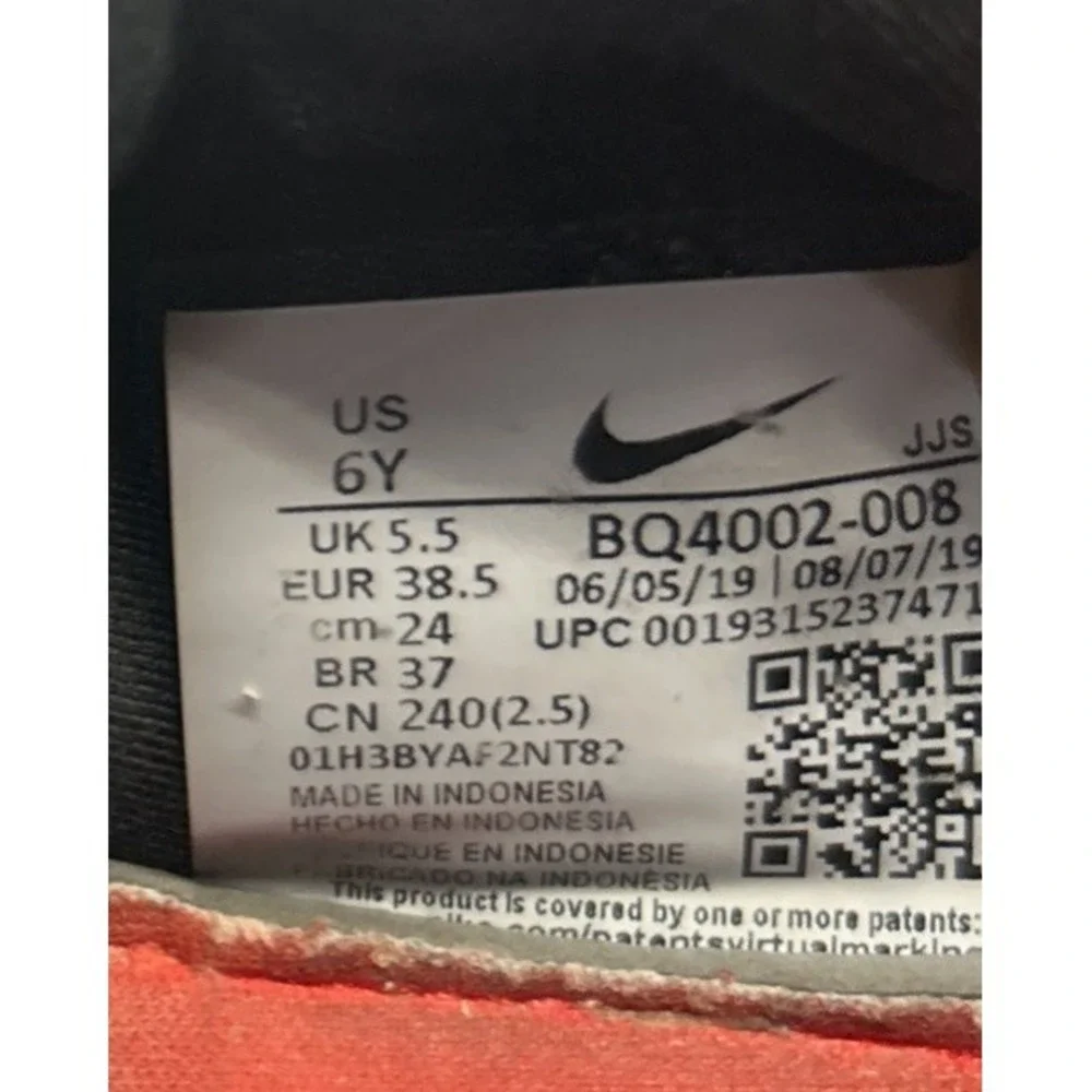 Nike React Presto Sneakers Youth Sz 6Y,‎ Women's Size 7.5 Black/Blue BQ4002-008